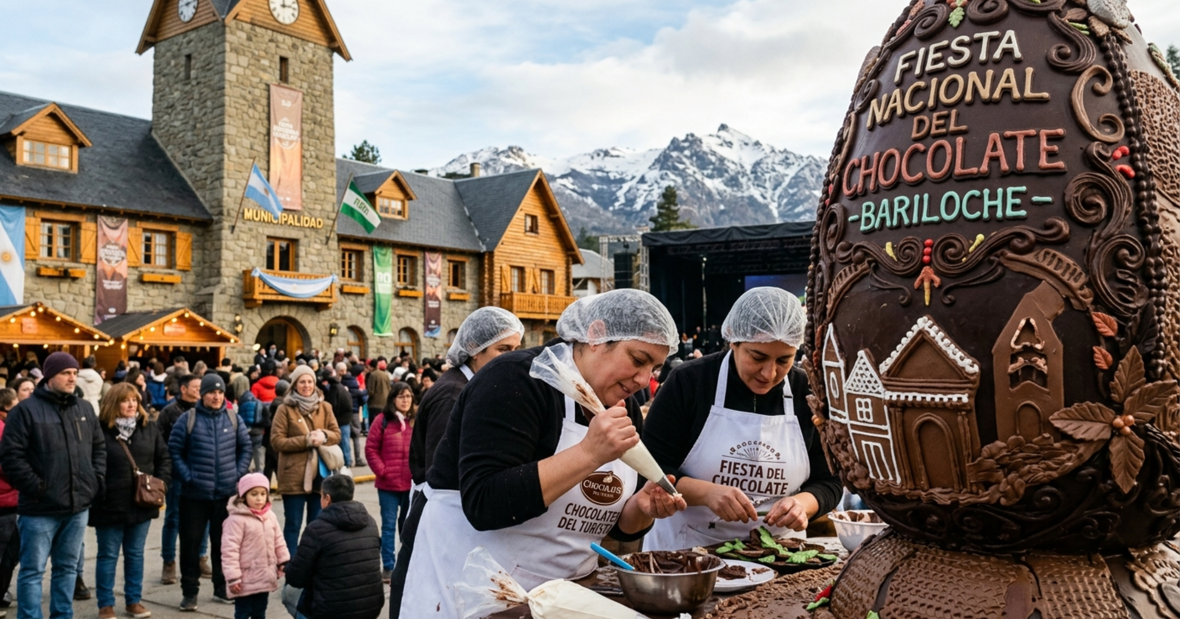 Fiesta Nacional del Chocolate en Bariloche: el evento más dulce de la Semana Santa