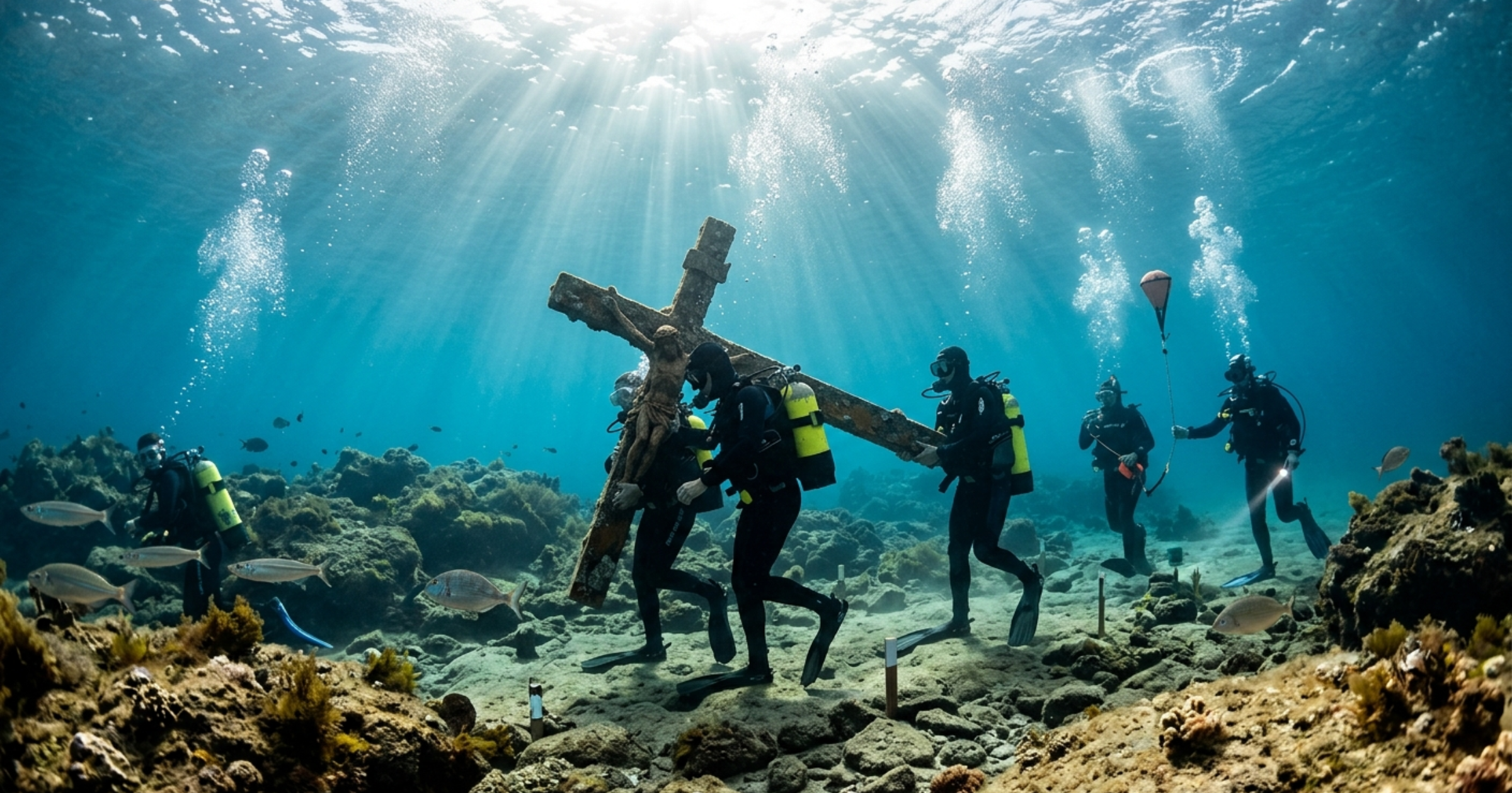 Vía Crucis Submarino en Puerto Madryn: una experiencia espiritual única bajo el mar